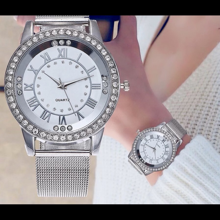 Luxury Glam Silver Watch
